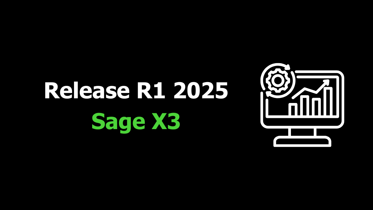 Sra Actualite Sage X3 Release R1 2025