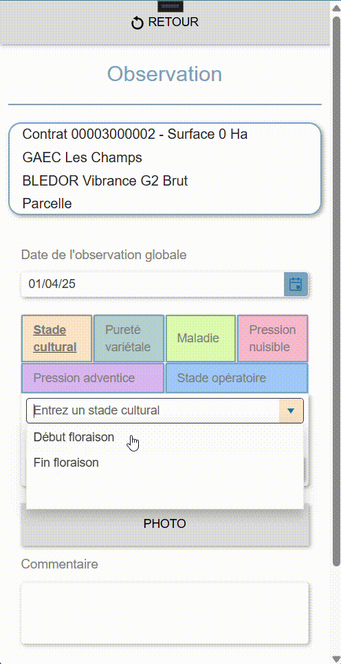Sra Produits App's Suivi Cultural
